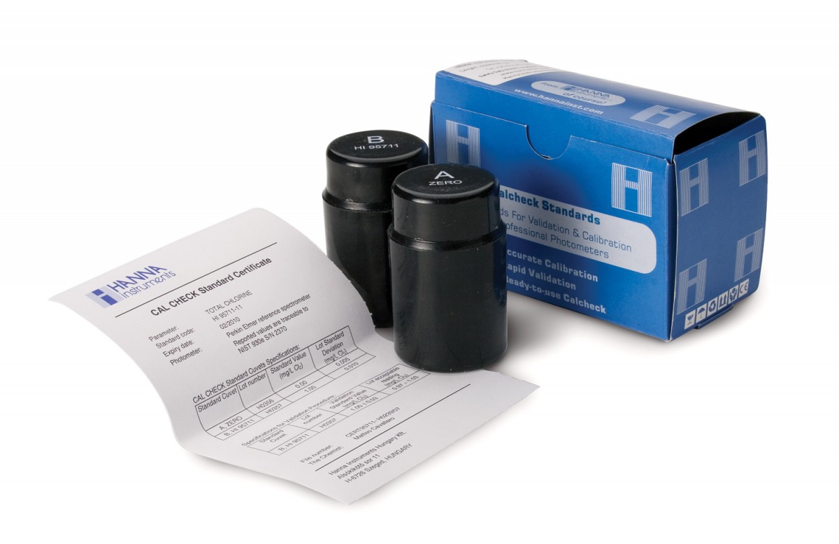 HI96711-11 CalCheck ™ Chlorine Total Calibration-Set Hanna Instruments  (Thailand)