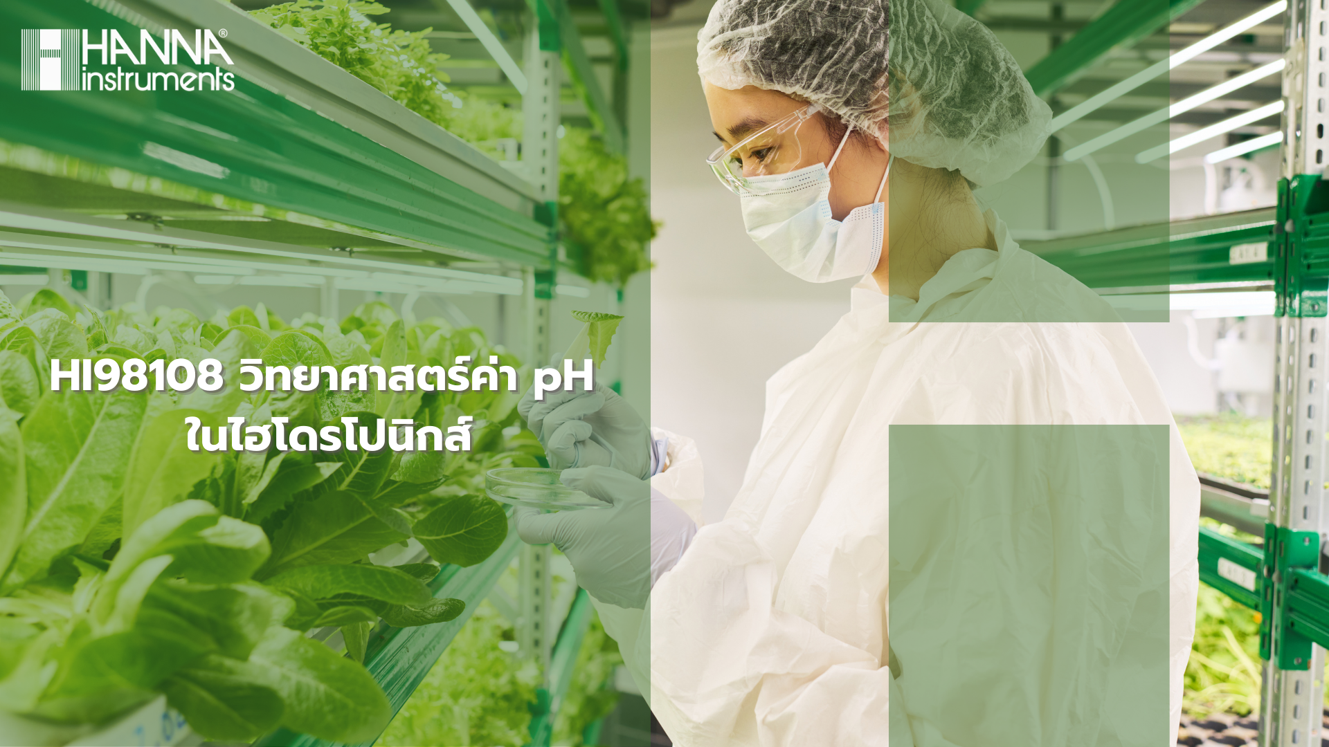 HI98108 วิทยาศาสตร์ค่า pH ในไฮโดรโปนิกส์